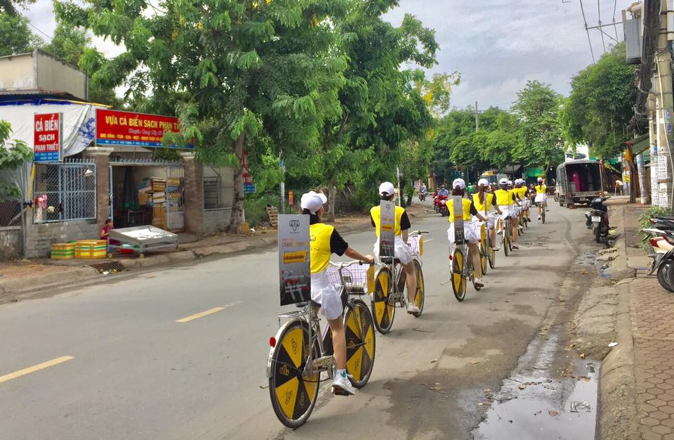 Chạy roadshow xe đạp tại quận Thủ Đức Tp HCM