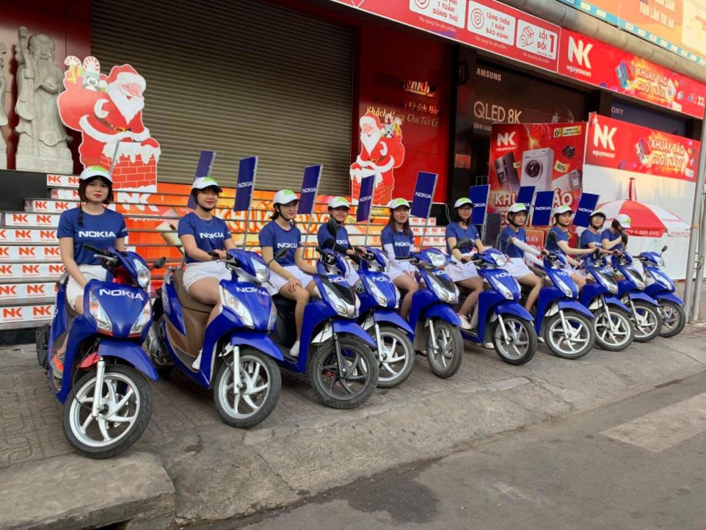 chạy roadshow xe máy ở Tp HCM cùng MN agency